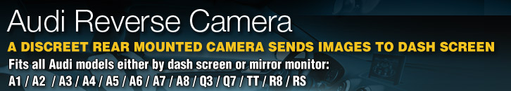 Scenic Group supply and fit high standard reverse parking camera solutions for all Audi vehicles.