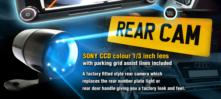 All our cameras are Sony CCD quality and can connect a dashboard screen monitor or rear view mirror monitor.